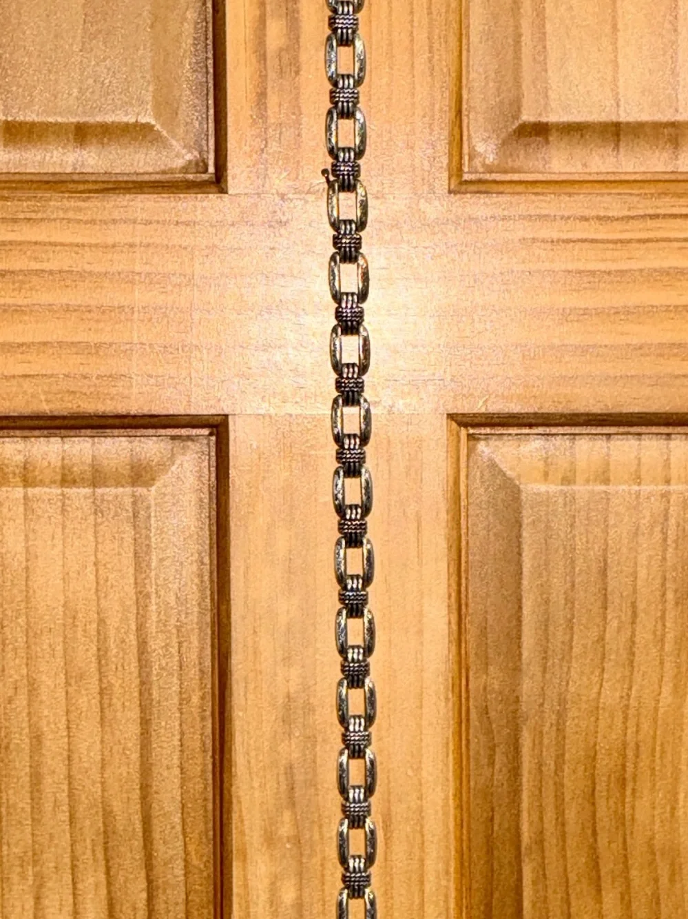 NWT Brighton Women’s Brown Textured Leather Belt with Metal Chain-39.5”-L